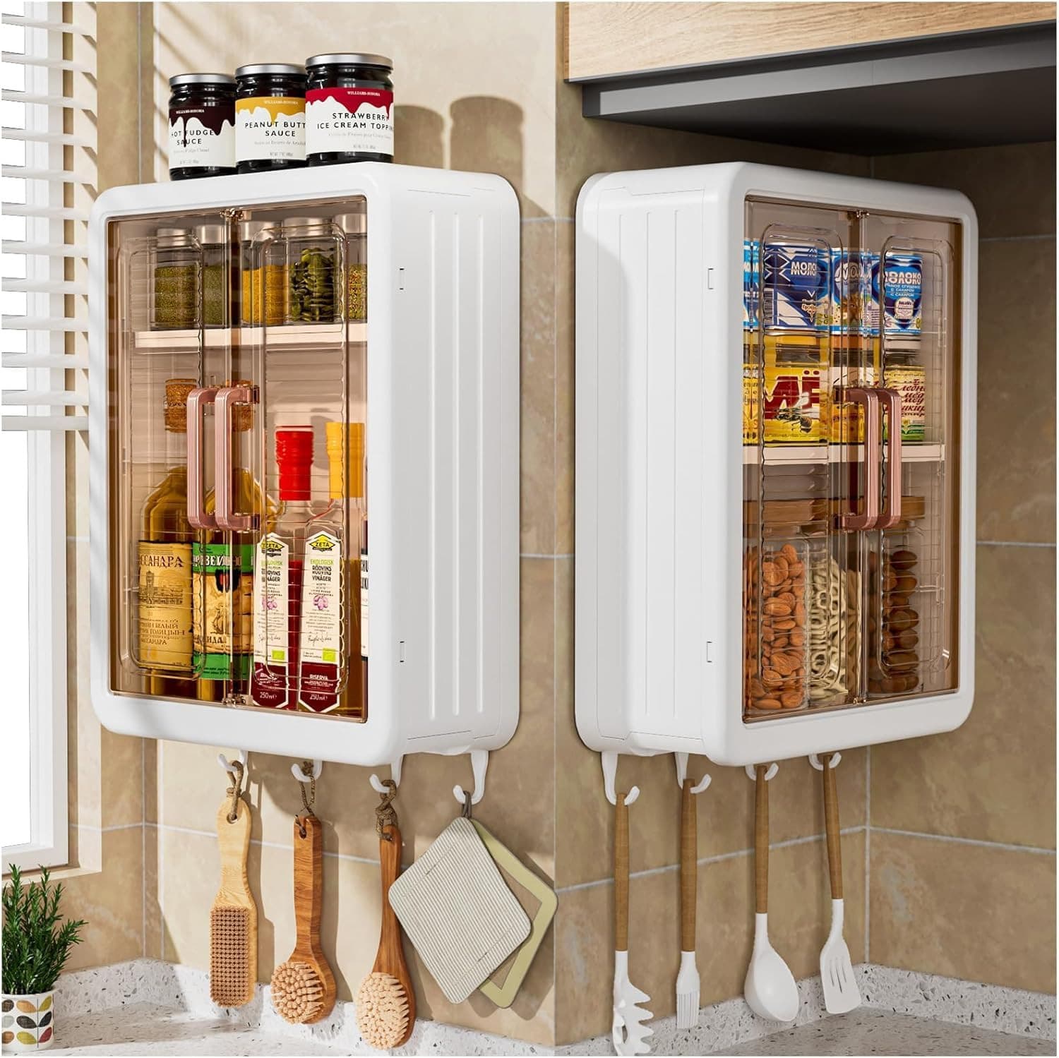 WALL MOUNTED STORAGE CABINET FOR KITCHEN & BATHROOM